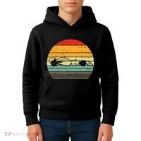 Formula Race Car Sunset Retro Driver Racing Fans Kids Hoodie thumb 4