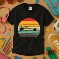 Formula Race Car Sunset Retro Driver Racing Fans Kids T-Shirt thumb 3