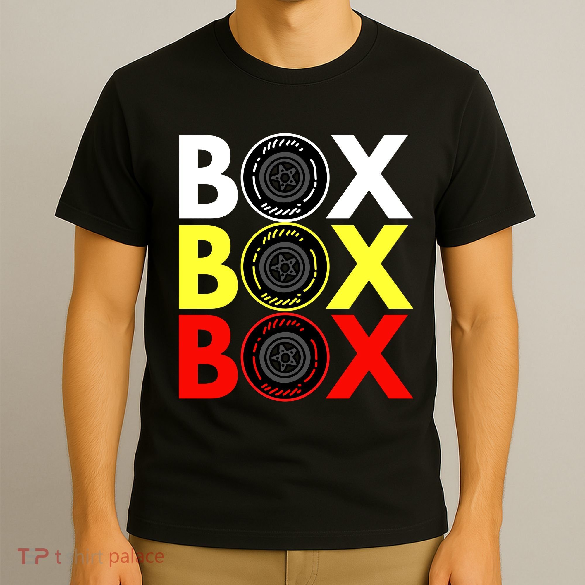 Formula Racing Car Box Box Box Radio Call To PitBox Car Race T-Shirt