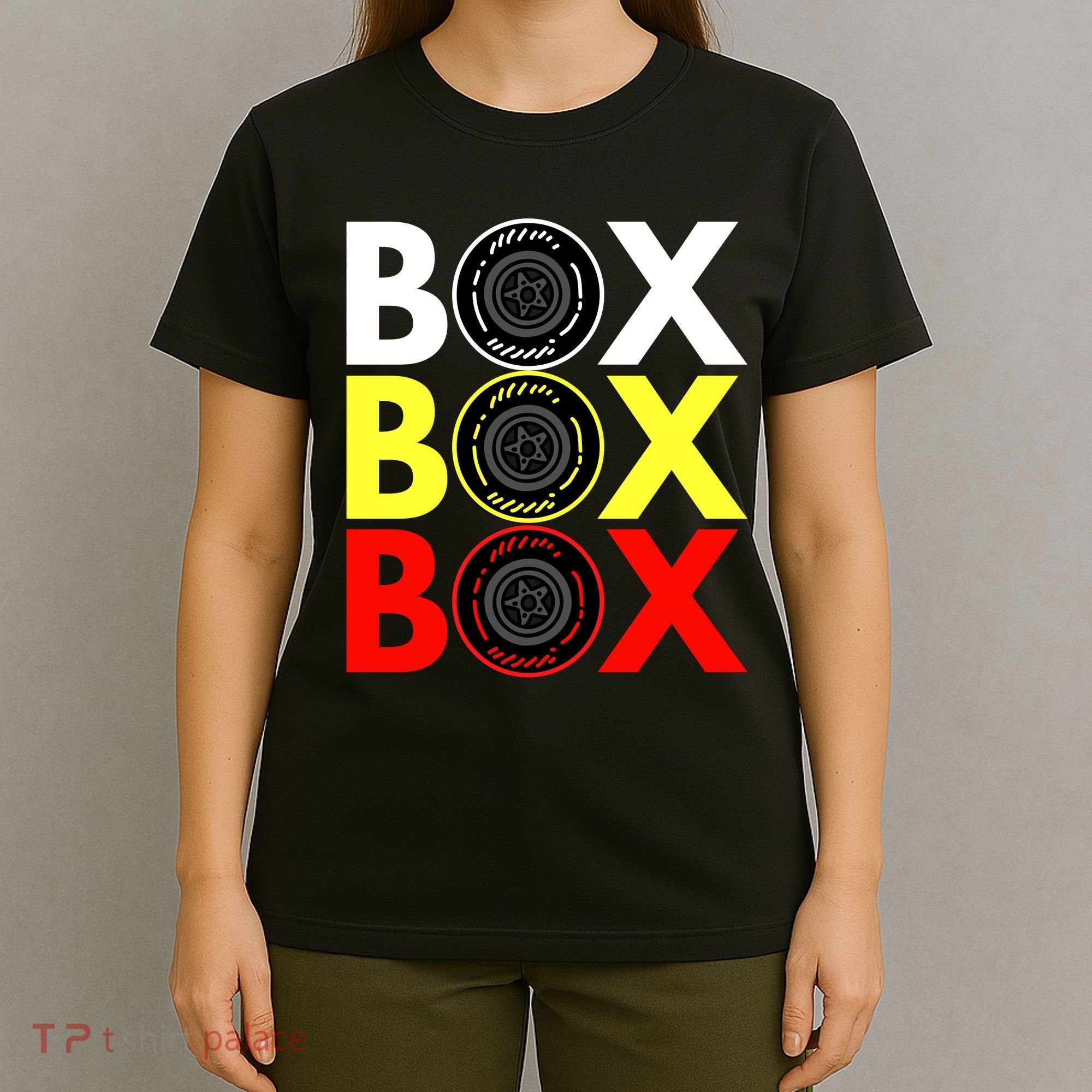 Formula Racing Car Box Box Box Radio Call To PitBox Car Race T-Shirt