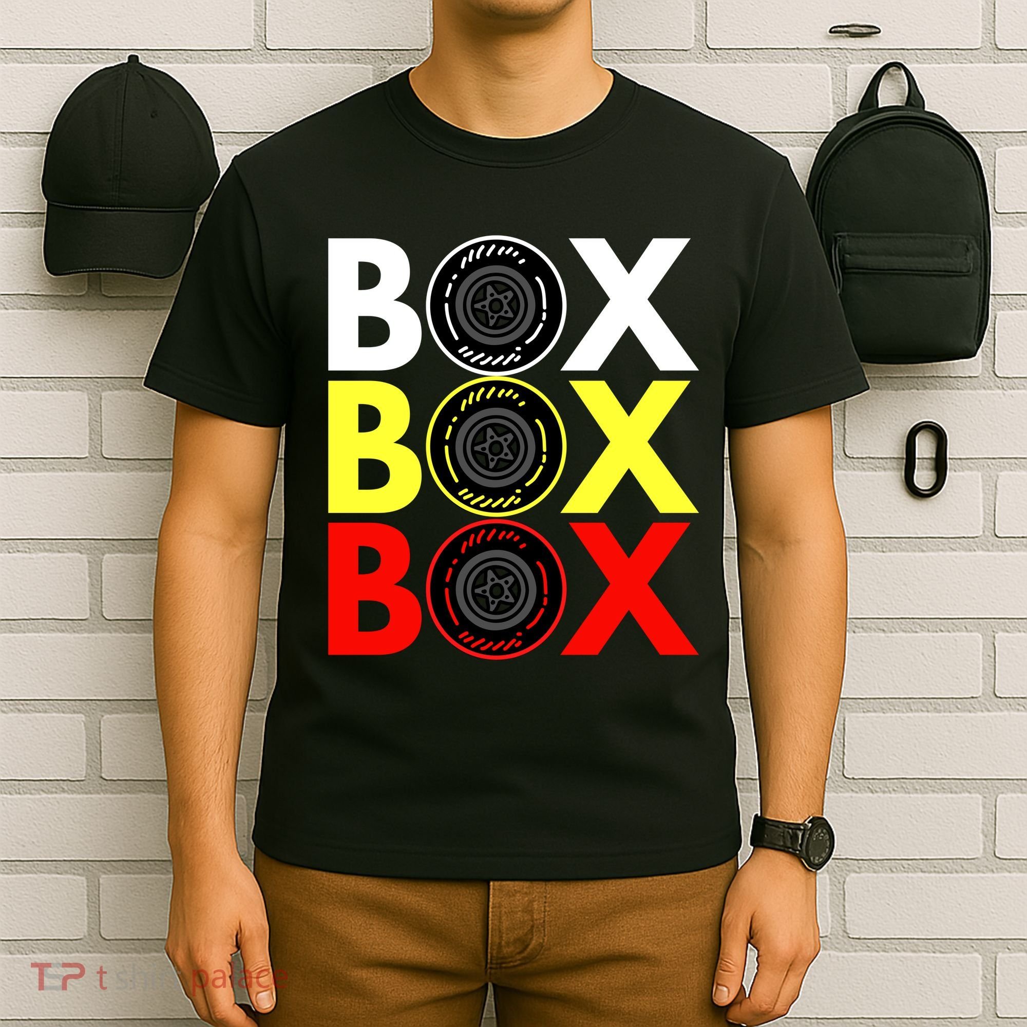 Formula Racing Car Box Box Box Radio Call To PitBox Car Race T-Shirt