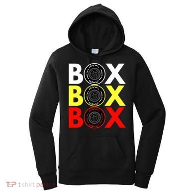 Formula Racing Car Box Box Box Radio Call To PitBox Car Race Women's Hoodie