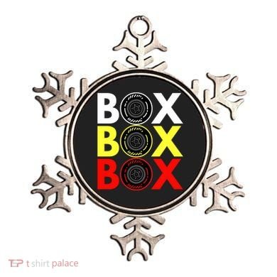Formula Racing Car Box Box Box Radio Call To PitBox Car Race Ornament
