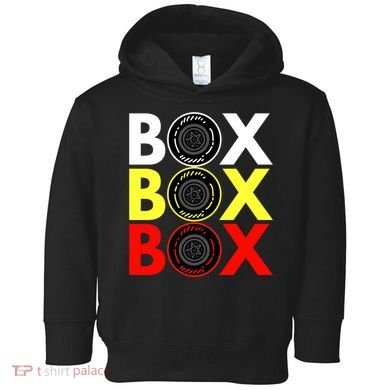 Formula Racing Car Box Box Box Radio Call To PitBox Car Race Toddler Hoodie