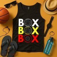 Formula Racing Car Box Box Box Radio Call To PitBox Car Race Tank Top thumb 4