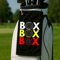Formula Racing Car Box Box Box Radio Call To PitBox Car Race Golf Towel thumb 2