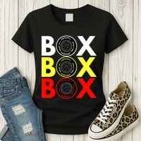 Formula Racing Car Box Box Box Radio Call To PitBox Car Race Women's T-Shirt thumb 3