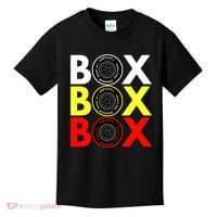 Formula Racing Car Box Box Box Radio Call To PitBox Car Race Kids T-Shirt thumb 0