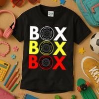 Formula Racing Car Box Box Box Radio Call To PitBox Car Race Kids T-Shirt thumb 3