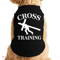 Funny Religous Cross Training Doggie Tank thumb 0