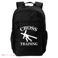 Funny Religous Cross Training Backpack thumb 0