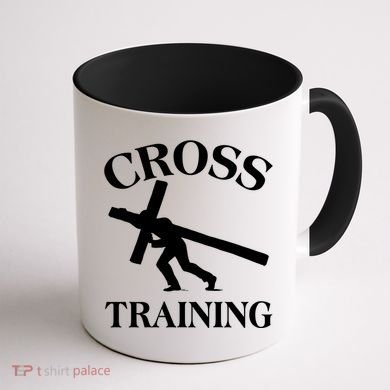 Funny Religous Cross Training Coffee Mug back