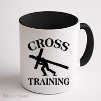 Funny Religous Cross Training Coffee Mug thumb 1
