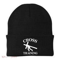 Funny Religous Cross Training Beanie thumb 0