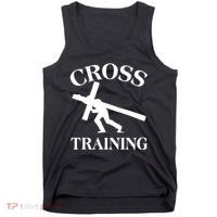 Funny Religous Cross Training Tank Top thumb 0