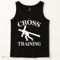 Funny Religous Cross Training Tank Top thumb 2