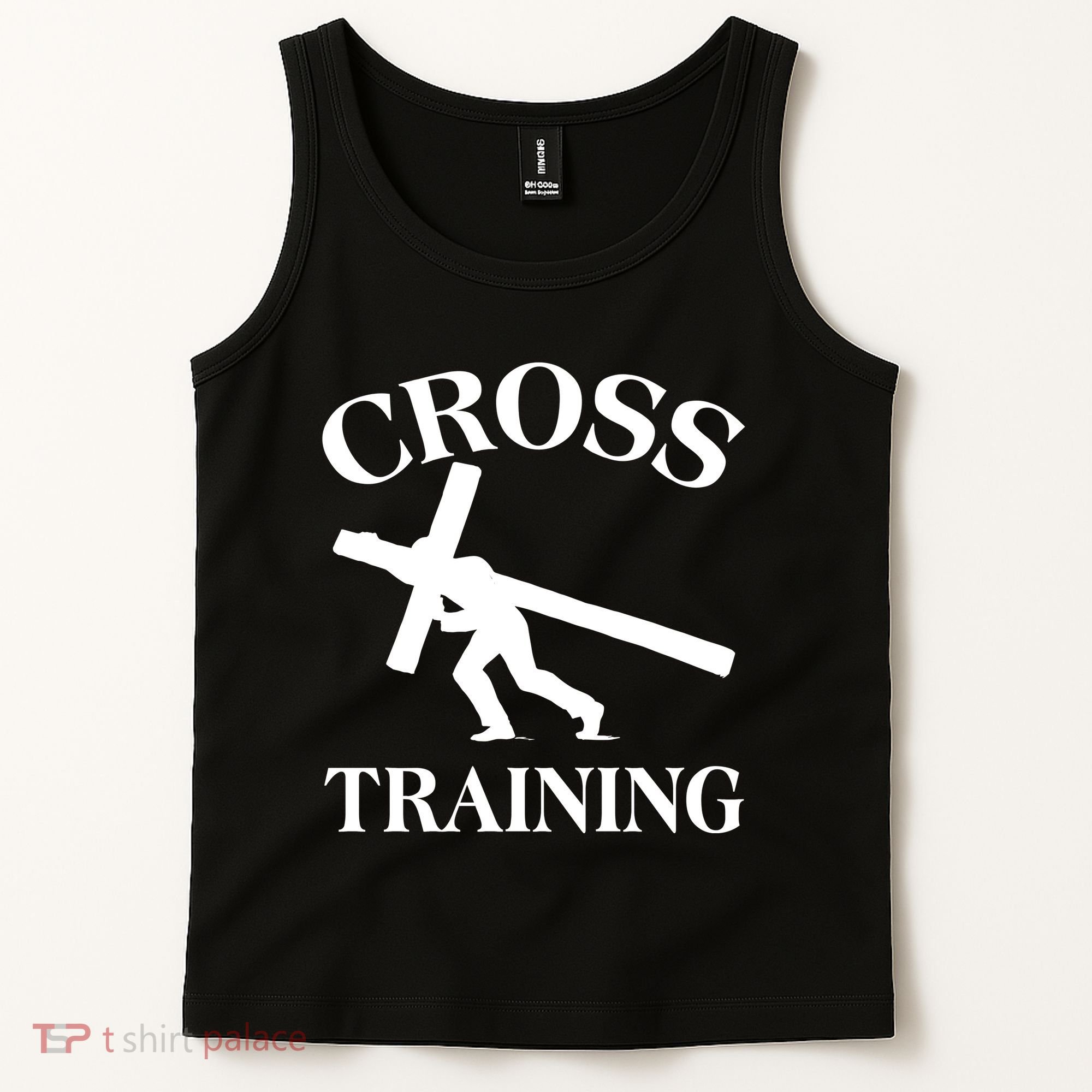 Funny Religous Cross Training Tank Top