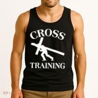 Funny Religous Cross Training Tank Top thumb 3