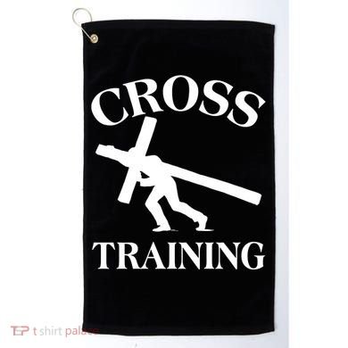 Funny Religous Cross Training Golf Towel