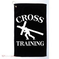Funny Religous Cross Training Golf Towel thumb 0