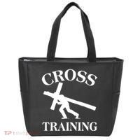 Funny Religous Cross Training Tote Bag thumb 0
