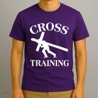 Funny Religous Cross Training T-Shirt thumb 3