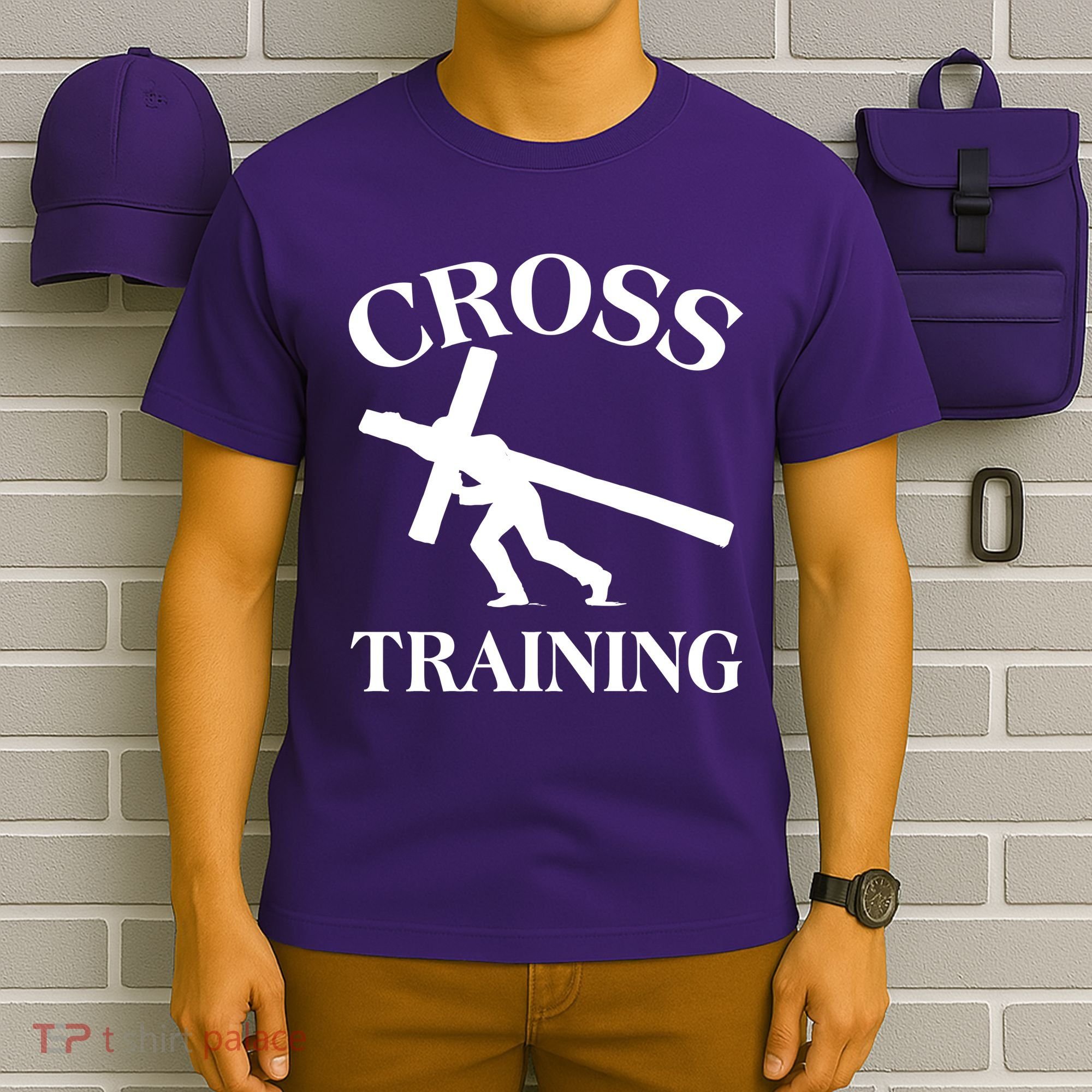 Funny Religous Cross Training T-Shirt