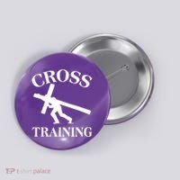 Funny Religous Cross Training Button thumb 0
