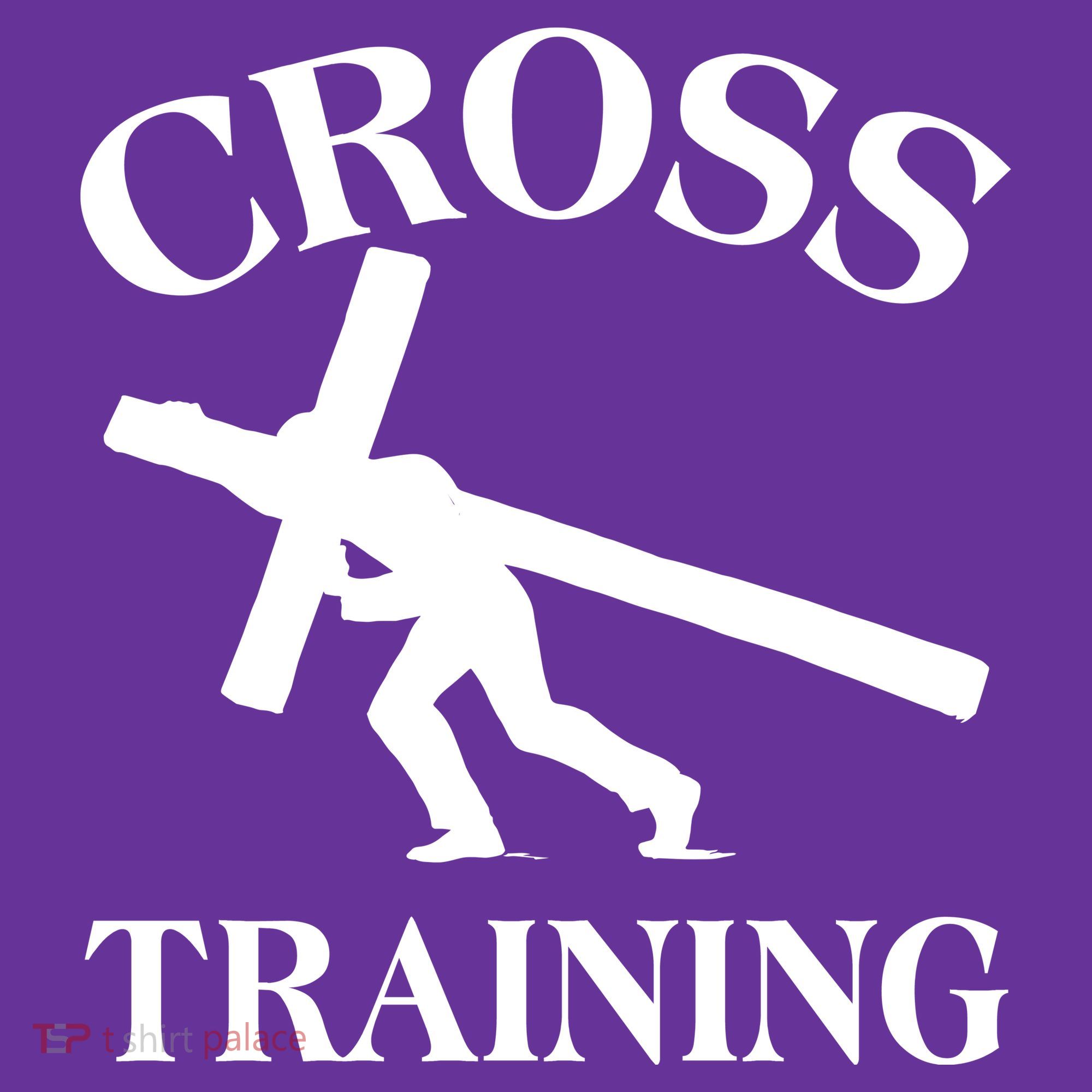 Funny Religous Cross Training Button