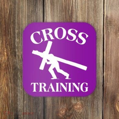 Funny Religous Cross Training Coaster