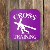 Funny Religous Cross Training Coaster thumb 0