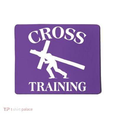 Funny Religous Cross Training Mousepad