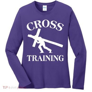Funny Religous Cross Training Women's Long Sleeve Shirt