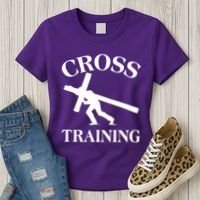 Funny Religous Cross Training Women's T-Shirt thumb 3
