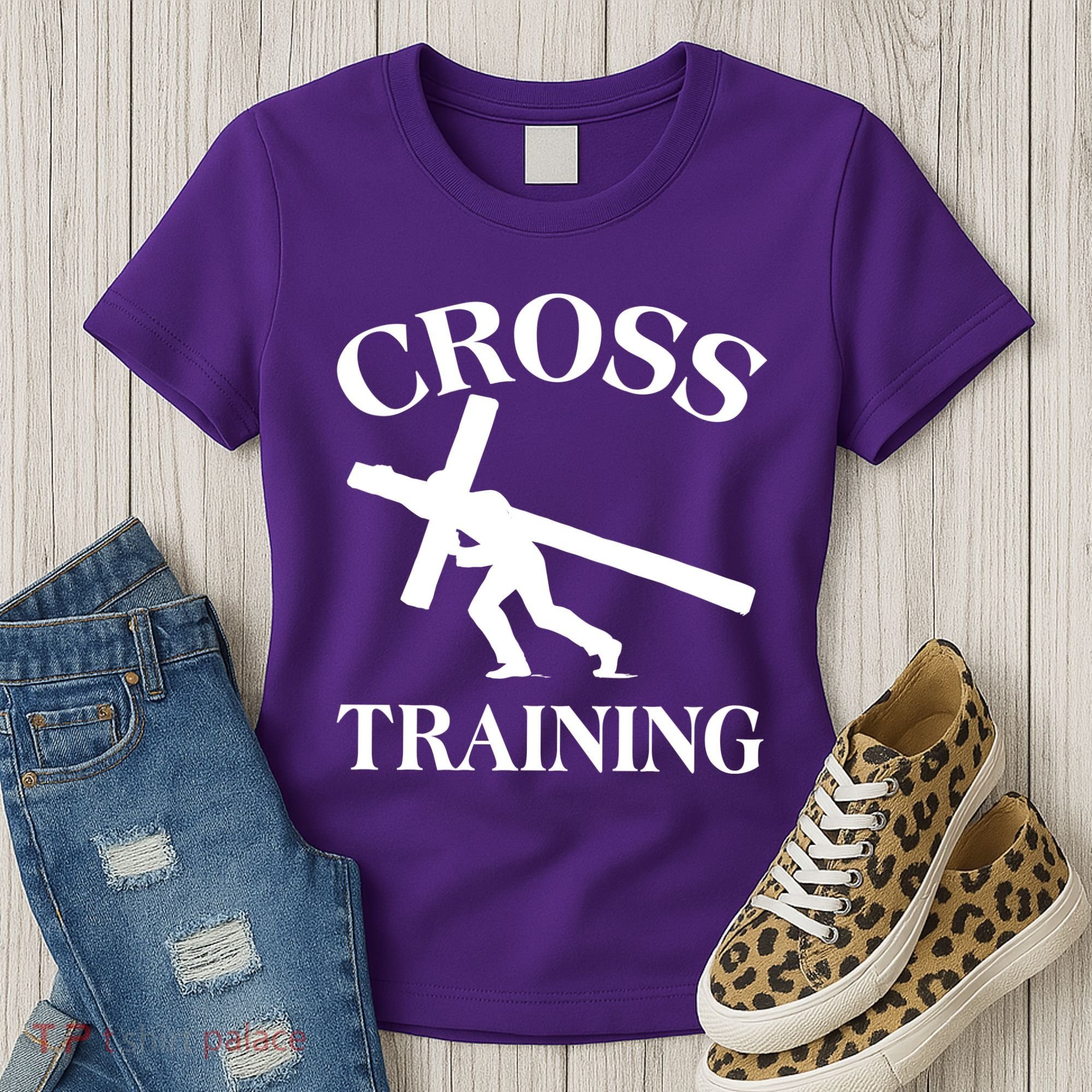 Funny Religous Cross Training Women's T-Shirt
