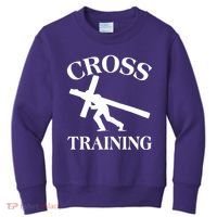 Funny Religous Cross Training Kids Sweatshirt thumb 0