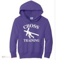 Funny Religous Cross Training Kids Hoodie thumb 0