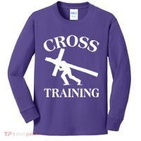 Funny Religous Cross Training Kids Long Sleeve Shirt thumb 0