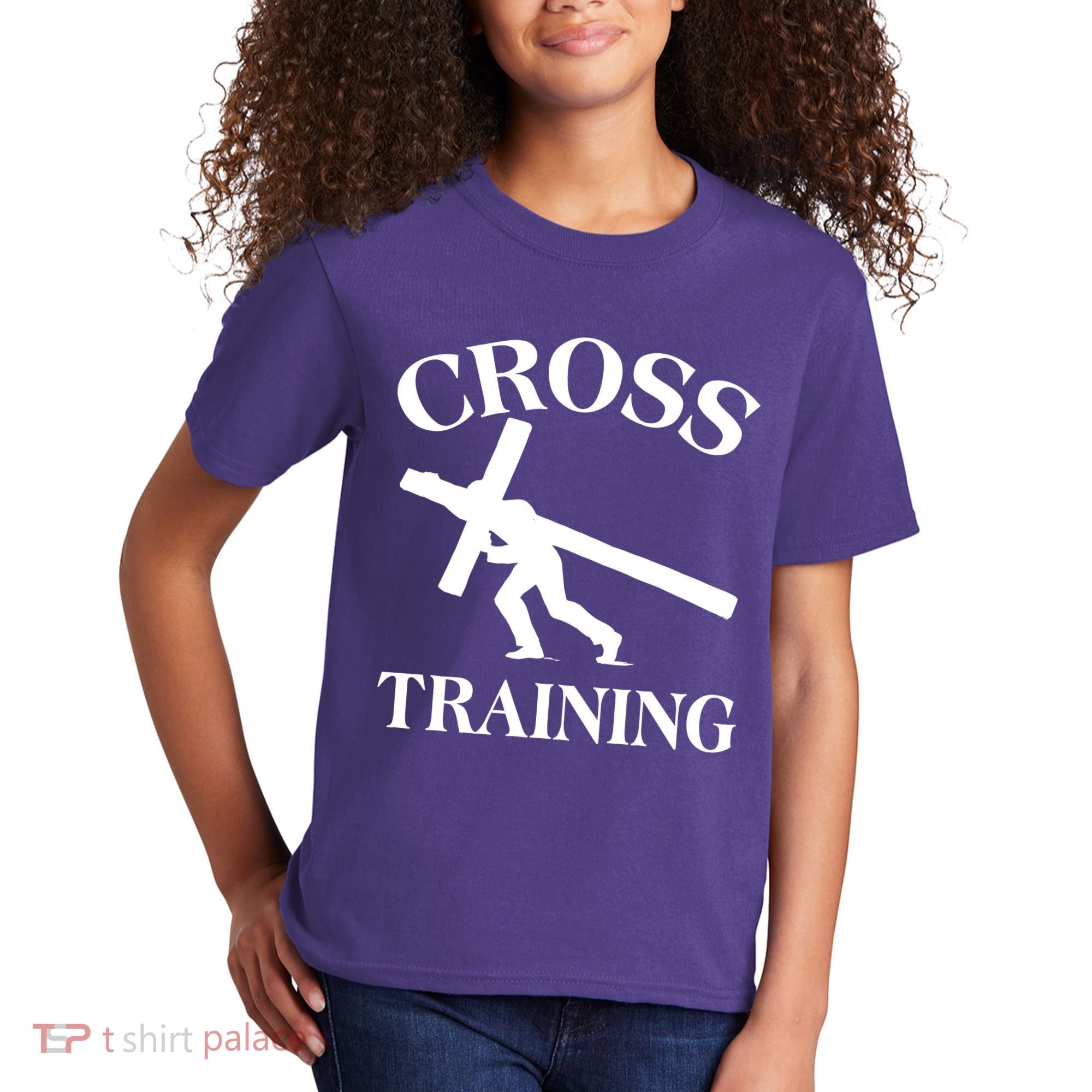 Funny Religous Cross Training Kids T-Shirt