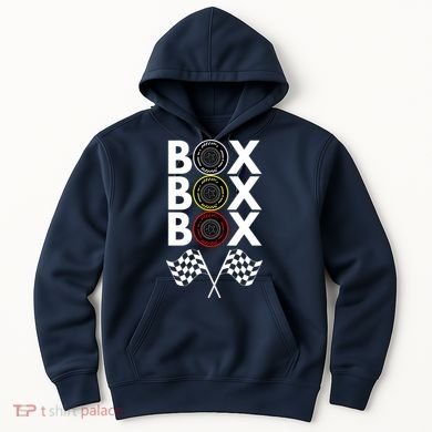 Formula Racing Car, Box Box Box Radio Call To PitBox Car Race Hoodie