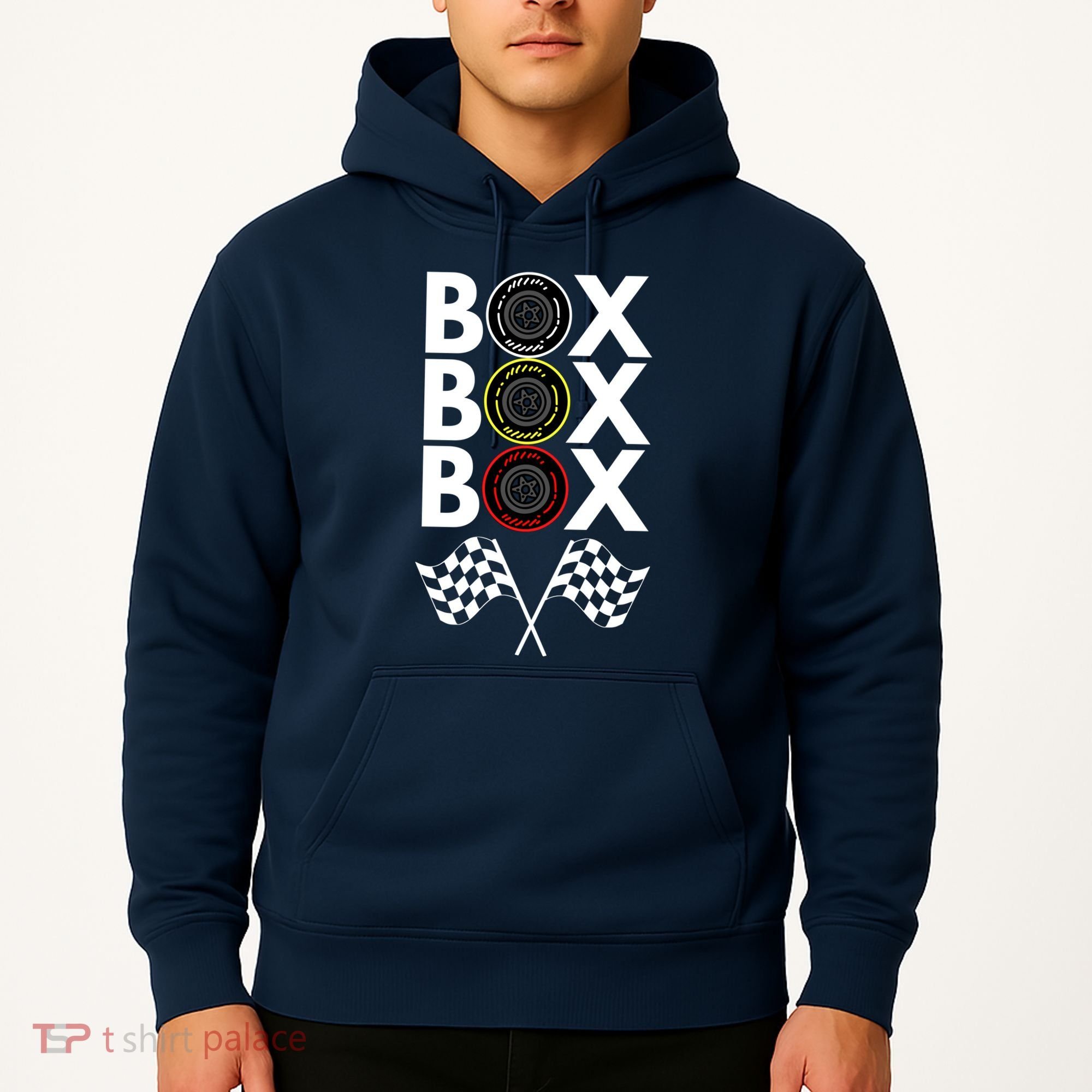 Formula Racing Car, Box Box Box Radio Call To PitBox Car Race Hoodie