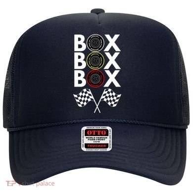 Formula Racing Car, Box Box Box Radio Call To PitBox Car Race Hat