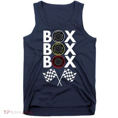 Formula Racing Car, Box Box Box Radio Call To PitBox Car Race Tank Top