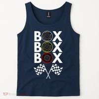 Formula Racing Car, Box Box Box Radio Call To PitBox Car Race Tank Top thumb 2