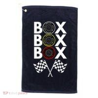Formula Racing Car, Box Box Box Radio Call To PitBox Car Race Golf Towel thumb 0