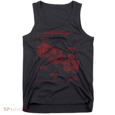 Formula Race Car Specifications Team Racing Fan Engineering Tank Top