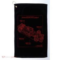 Formula Race Car Specifications Team Racing Fan Engineering Golf Towel thumb 0