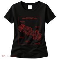 Formula Race Car Specifications Team Racing Fan Engineering Women's T-Shirt thumb 0