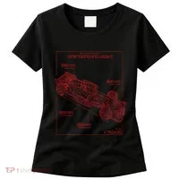 Formula Race Car Specifications Team Racing Fan Engineering Women's T-Shirt thumb 0