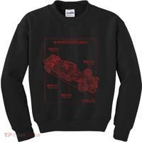 Formula Race Car Specifications Team Racing Fan Engineering Kids Sweatshirt thumb 0